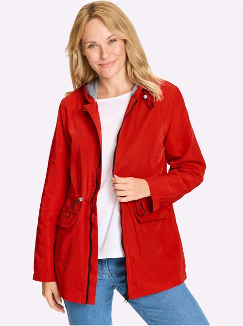 Veste légèrement doublée avec capuche à poches et taille ajustable - Taille standard - Moda Vilona - Kiabi Veste légèrement doublée avec capuche à poches et taille ajustable - Taille standard - Moda Vilona - Kiabi