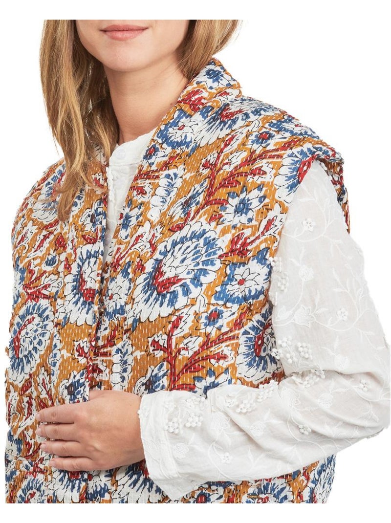 Veste légères à fleurs Femme Kaporal Orange - Kiabi