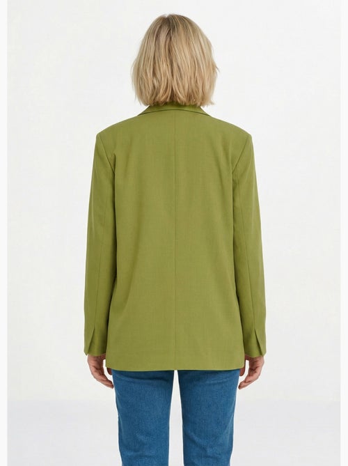 Veste longue 1 bouton avec col tailleur - Afibel - Kiabi