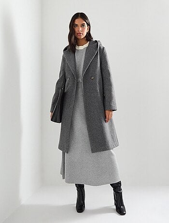 Veste longue à capuche, MO Fashion