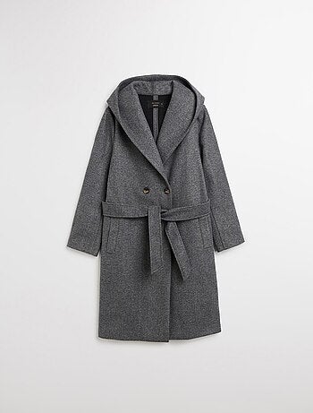 Veste longue à capuche, MO Fashion