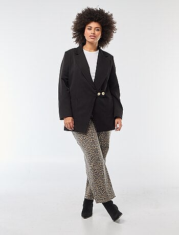 Veste longue à la coupe oversize