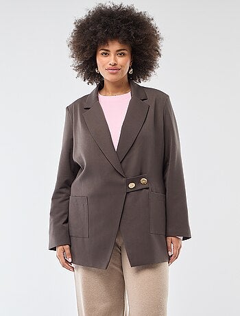 Veste longue à la coupe oversize