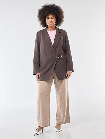 Veste longue à la coupe oversize