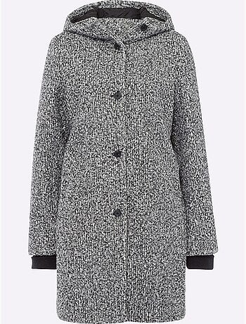 Veste Longue Aspect Laine - Taille Standard - Helline