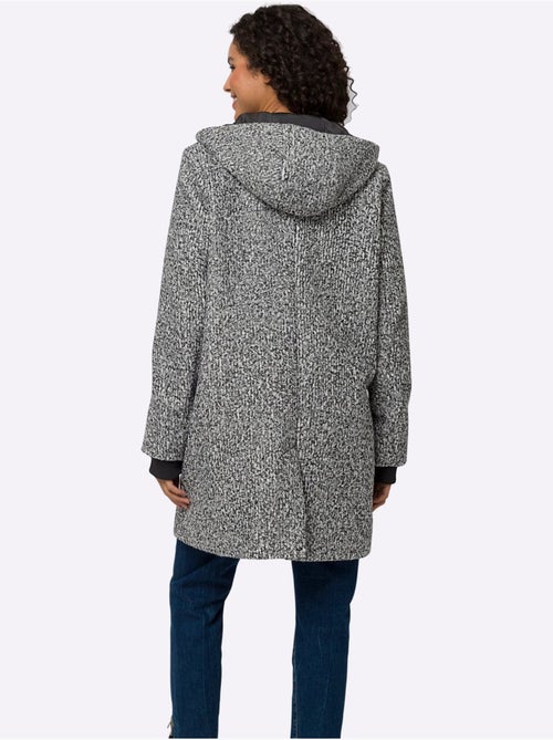 Veste Longue Aspect Laine - Taille Standard - Helline - Kiabi Veste Longue Aspect Laine - Taille Standard - Helline - Kiabi