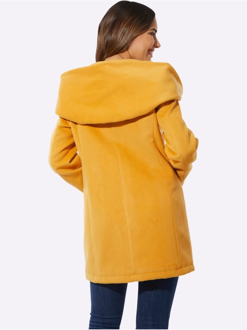 Veste longue avec capuche et poches structurantes - Taille standard - Moda Vilona - Kiabi Veste longue avec capuche et poches structurantes - Taille standard - Moda Vilona - Kiabi