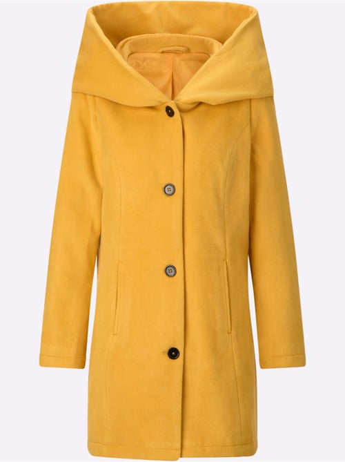 Veste longue avec capuche et poches structurantes - Taille standard - Moda Vilona - Kiabi Veste longue avec capuche et poches structurantes - Taille standard - Moda Vilona - Kiabi