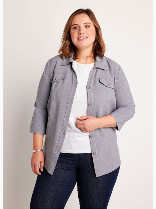 Veste longue boutonnée - Afibel - Kiabi