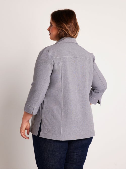 Veste longue boutonnée - Afibel - Kiabi