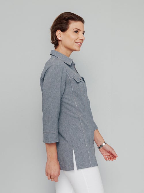 Veste longue boutonnée - Afibel - Kiabi