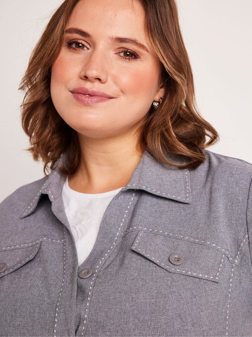 Veste longue boutonnée - Afibel - Kiabi