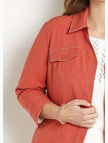 Veste longue boutonnée - Afibel