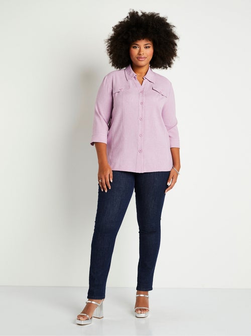 Veste longue boutonnée - Kiabi Veste longue boutonnée - Kiabi