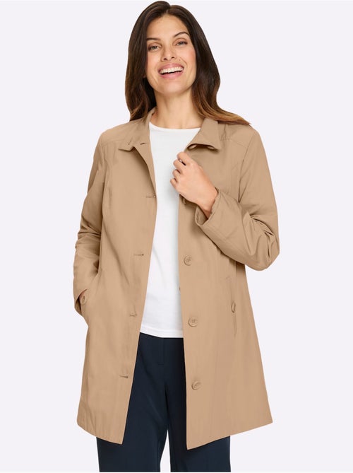 Veste Longue Boutons Imitation Corne - Taille Standard - Moda Vilona - Kiabi Veste Longue Boutons Imitation Corne - Taille Standard - Moda Vilona - Kiabi