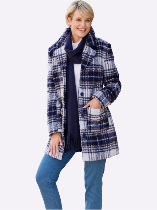 Veste Longue Col à Revers à Effet Affinant - Taille Standard - Moda Vilona - Kiabi Veste Longue Col à Revers à Effet Affinant - Taille Standard - Moda Vilona - Kiabi
