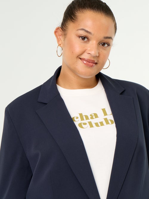 Veste longue de tailleur - Kiabi