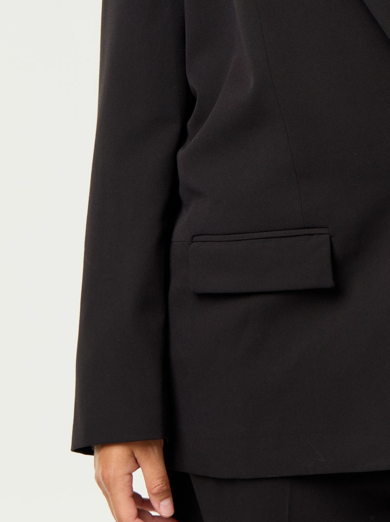 Veste longue de tailleur Noir - Kiabi