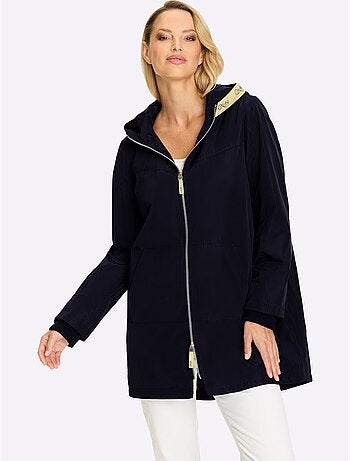 Veste Longue Détails Contrastés Décoratifs - Taille Standard - Helline