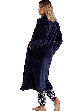 Veste longue d'intérieur Rosas Jacquard