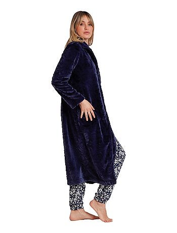 Veste longue d'intérieur Rosas Jacquard