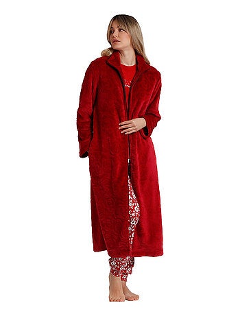 Veste longue d'intérieur Rosas Jacquard