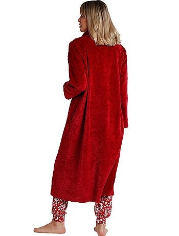 Veste longue d'intérieur Rosas Jacquard