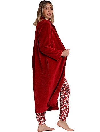 Veste longue d'intérieur Rosas Jacquard