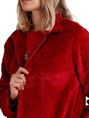 Veste longue d'intérieur Rosas Jacquard