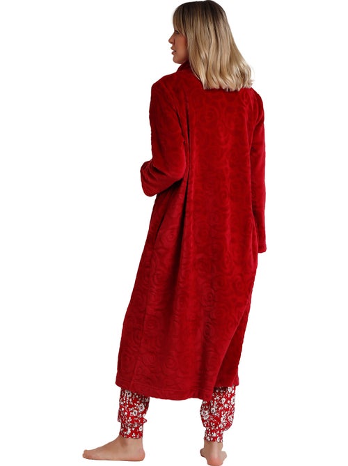 Veste longue d'intérieur Rosas Jacquard - Kiabi Veste longue d'intérieur Rosas Jacquard - Kiabi
