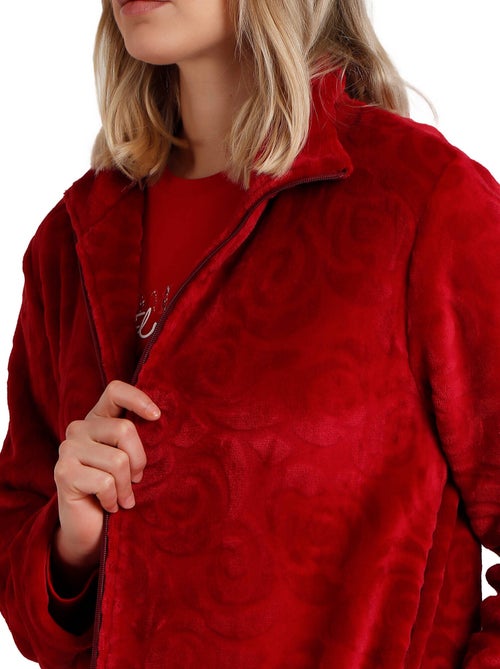 Veste longue d'intérieur Rosas Jacquard - Kiabi Veste longue d'intérieur Rosas Jacquard - Kiabi