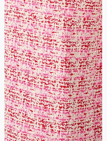 Veste longue effet tweed fils brillants - Damart