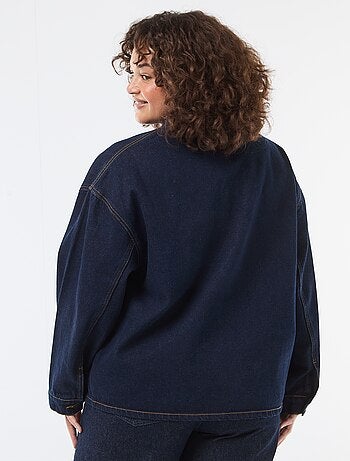 Veste longue en jean