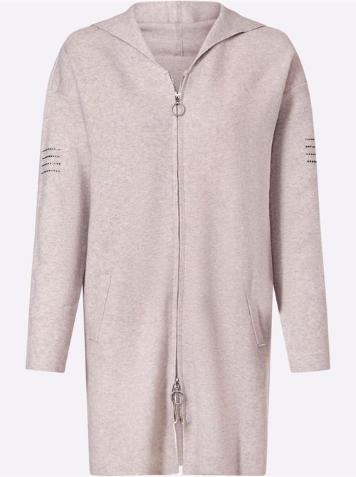 Veste Longue En Tricot - Taille Standard - Helline - Kiabi Veste Longue En Tricot - Taille Standard - Helline - Kiabi