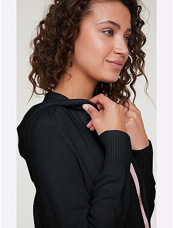 Veste Longue En Tricot - Taille Standard - Helline