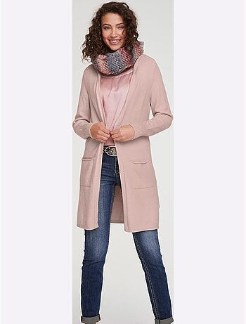 Veste Longue En Tricot - Taille Standard - Helline