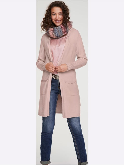 Veste Longue En Tricot - Taille Standard - Helline - Kiabi