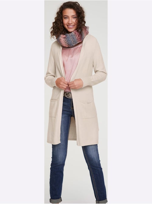 Veste Longue En Tricot - Taille Standard - Helline - Kiabi Veste Longue En Tricot - Taille Standard - Helline - Kiabi