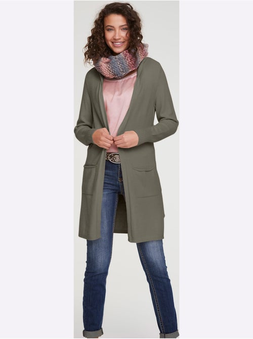 Veste Longue En Tricot - Taille Standard - Helline - Kiabi Veste Longue En Tricot - Taille Standard - Helline - Kiabi