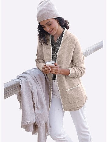 Veste longue en tricot - taille standard - witt