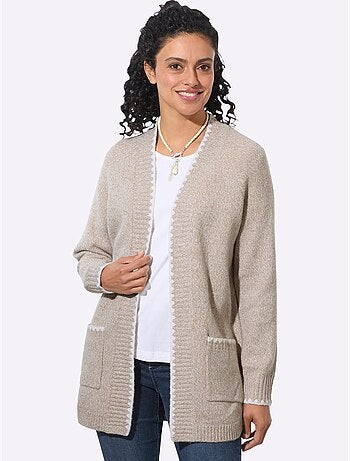 Veste longue en tricot - taille standard - witt