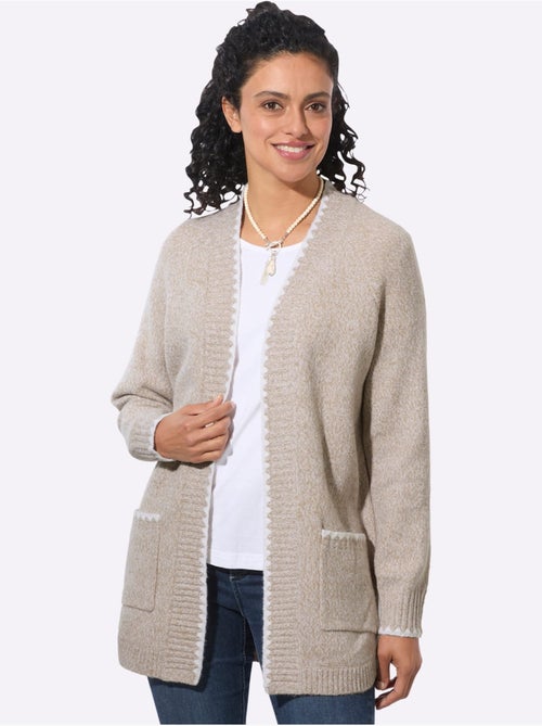 Veste longue en tricot - taille standard - witt - Kiabi Veste longue en tricot - taille standard - witt - Kiabi