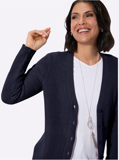 Veste Longue En Tricot 50% Coton - Taille Standard - Witt - Kiabi Veste Longue En Tricot 50% Coton - Taille Standard - Witt - Kiabi
