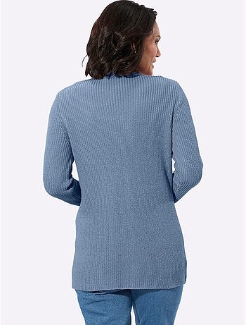 Veste Longue En Tricot 50% Coton - Taille Standard - Witt