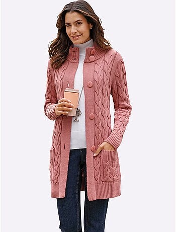 Veste Longue En Tricot 50% Coton - Taille Standard - Witt