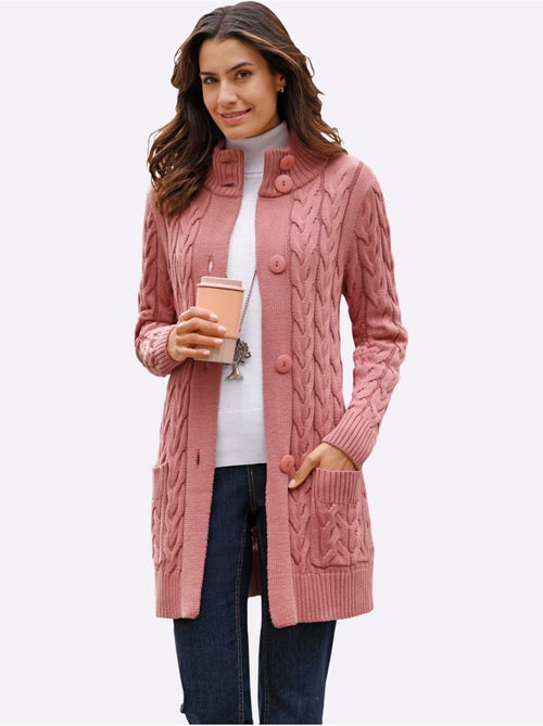 Veste Longue En Tricot 50% Coton - Taille Standard - Witt - Kiabi Veste Longue En Tricot 50% Coton - Taille Standard - Witt - Kiabi