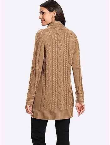 Veste Longue En Tricot 50% Coton - Taille Standard - Witt