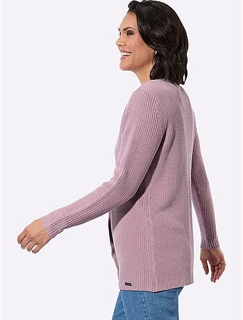 Veste longue en tricot 50% coton - taille standard - witt