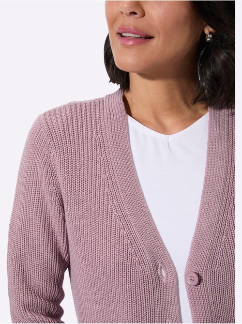 Veste Longue En Tricot 50% Coton - Taille Standard - Witt - Kiabi Veste Longue En Tricot 50% Coton - Taille Standard - Witt - Kiabi