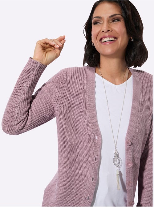 Veste Longue En Tricot 50% Coton - Taille Standard - Witt - Kiabi Veste Longue En Tricot 50% Coton - Taille Standard - Witt - Kiabi